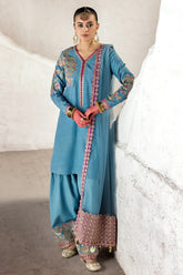 3-PC Embroidered Raw-Silk Suit CMA-5-014