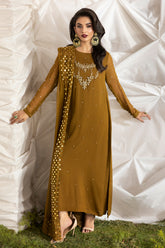 3-PC Embroidered Chiffon Suit CMA-5-046A