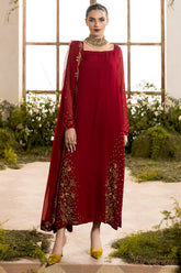 3-PC Embroidered Chiffon Suit CMA-5-047A