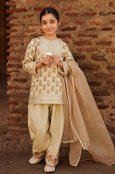 3-PC Kids Embroidered Raw-Silk Suit CKP-5-53