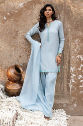3-PC Embroidered Raw-Silk Suit CMA-6-336
