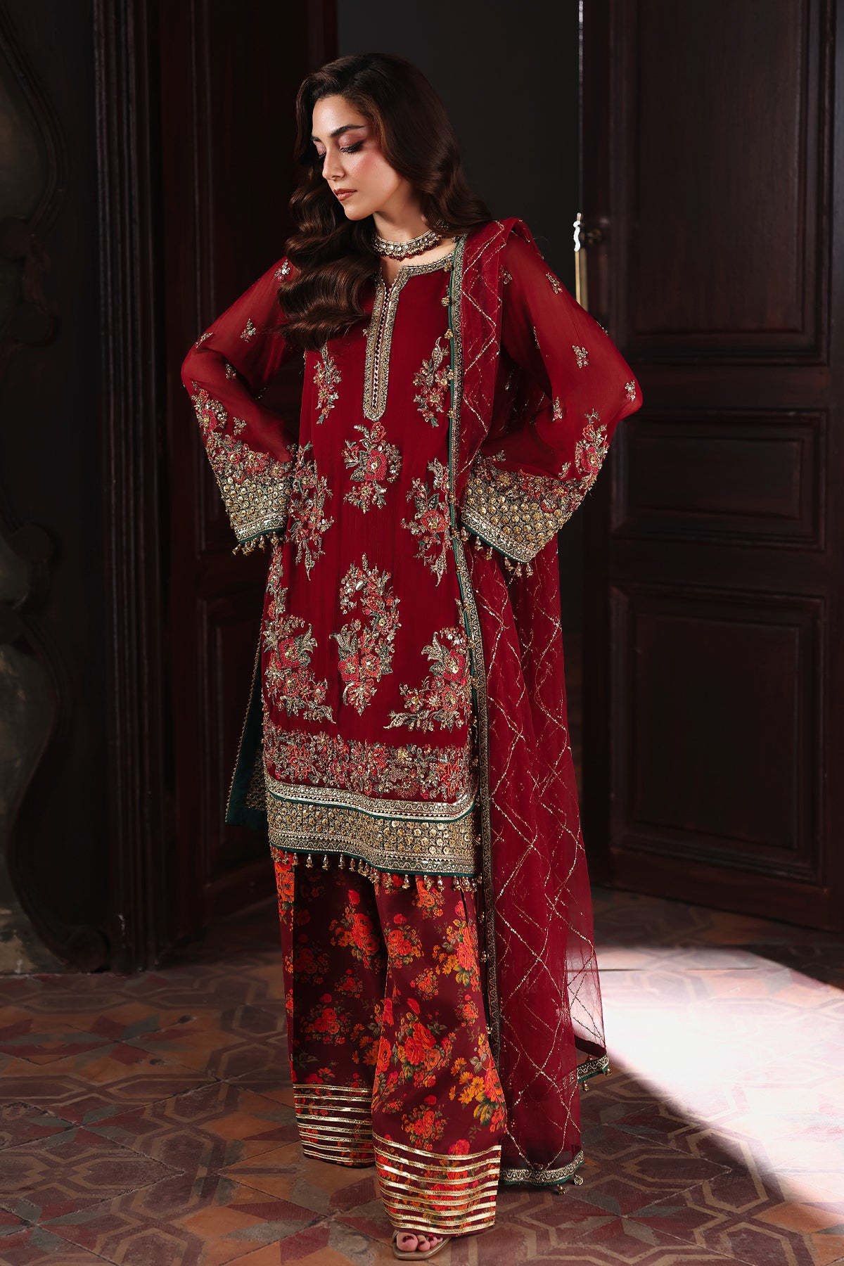 4-PC Charizma Unstitched Luxury Collection DJW5-09 House Of Charizma 4-PC Charizma Unstitched Luxury Collection DJW5-09 House Of Charizma
