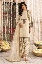 3-PC Embroidered Raw-Silk CMA-6-345