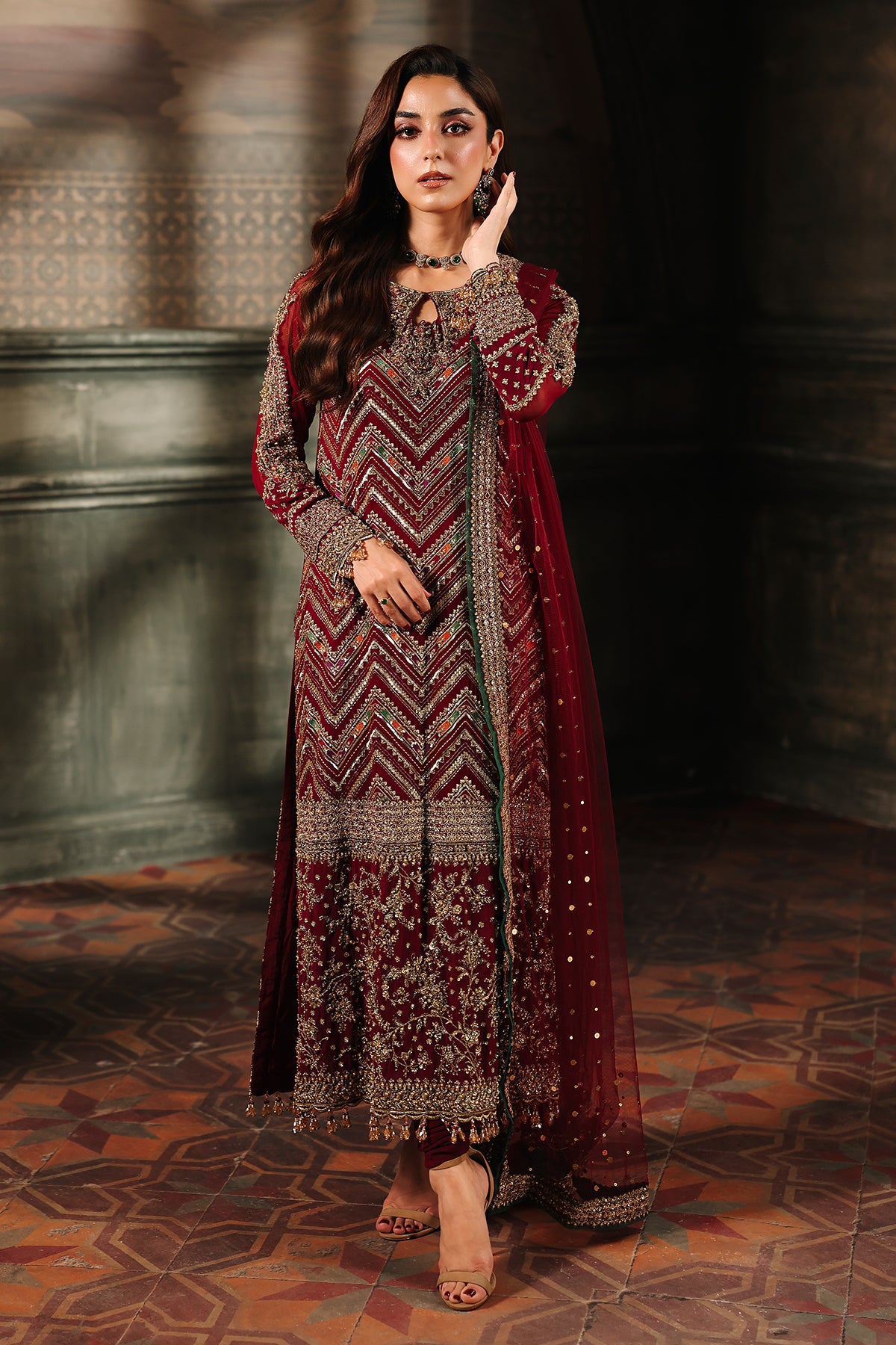 4-PC Charizma Unstitched Luxury Collection DJW5-03 House Of Charizma 4-PC Charizma Unstitched Luxury Collection DJW5-03 House Of Charizma
