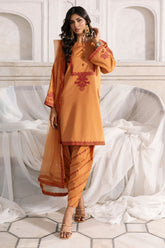 3-PC Embroidered Raw-Silk CMA-6-346