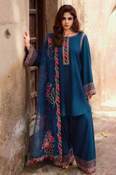 3-PC Embroidered Raw-Silk Suit CMA-5-076H