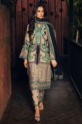 3-PC Unstitched Embroidered Linen Collection ANW7-19