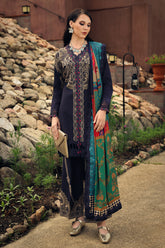 3-PC Unstitched Embroidered Linen Collection CCW7-13
