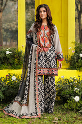 3-PC Unstitched Embroidered Lawn Collection CC6-13