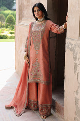 3-PC Stitched Embroidered Raw Silk CMA-6-469