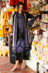 3-PC Unstitched Embroidered Linen Collection CCW6-07