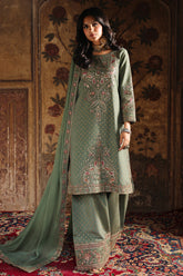 3-PC Stitched Embroidered Raw Silk CMA-6-470