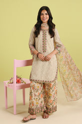 3-PC Chikankari Embroidered Lawn CNP-6-267