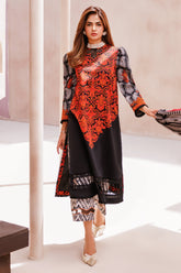 3-PC Unstitched Printed Lawn Shirt with Chiffon Dupatta and Trouser CP4-60