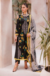 3-PC Unstitched Printed Lawn Shirt with Chiffon Dupatta and Trouser CP4-62