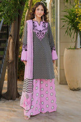 3-PC Embroidered Cotton Suit CPM-5-114B