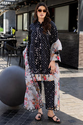 3-PC printed Lawn Suit CPM-5-010