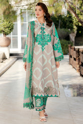 3-PC Unstitched Printed Embroidered Lawn Collection SH5-14