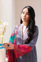 3-PC Printed Lawn Shirt with Trouser and Chiffon Dupatta CPM-4-07