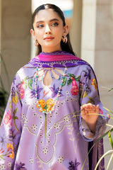 3-PC Unstitched Printed Lawn Shirt with Chiffon Dupatta and Trouser CP4-40