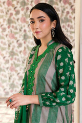 3-PC Embroidered Cotton Shirt with Chiffon Dupatta and Trouser CNP-4-021
