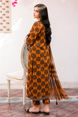 3-PC Printed Lawn Shirt with Chiffon Dupatta and Trouser CPM-4-03