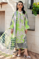3-PC Printed Lawn Shirt with Chiffon Dupatta and Trouser CPM-4-040