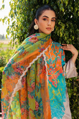 3-PC Printed Lawn Shirt with Chiffon Dupatta and Trouser CPM-4-032