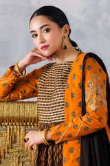 3-PC Printed Cotton Shirt with Chiffon Dupatta and Trouser CPM-4-013