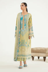 3-Pc Charizma Unstitched Embroidered Lawn With Printed Chiffon Dupatta RM3-12