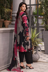 3-PC Unstitched Embroibered Lawn Shirt with Printed Chiffon Dupatta CCS4-06