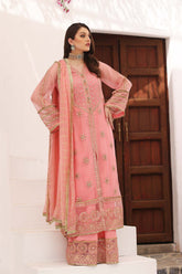 3-Pc Charizma Embridered Unstiutched Premium Chiffon DD22-09