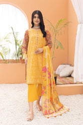 3-Pc Printed Lawn Unstitched With Voil Dupatta CP22-025