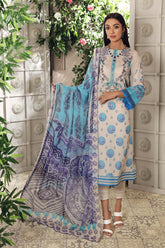 3-pc Unstitched Lawn with Chiffon Dupatta CP-42