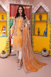 3-Pc Unstitched Embroidered Lawn With Chiffon Dupatta CHN22-05