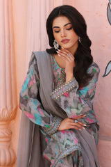 3-PC Unstithced Sequins Embroidered Lawn Collection AG4-03