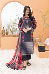 3-Pc Printed Lawn Unstitched With Voil Dupatta CP22-020