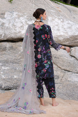 3-PC Unstitched Printed Lawn Shirt with Embroidered Chiffon Dupatta PM4-13