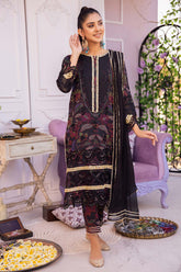 3-Pc Shiffli Lawn Printed Shirt With Lawn Straight Trouser and Lace Dupatta EDP23-05