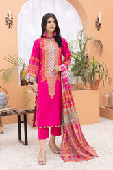 3-Pc Printed Lawn Unstitched With Voil Dupatta CP22-016