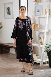 3-Pc Charizma Unstitched Embroidered Lawn With Chiffon Dupatta CM23-01