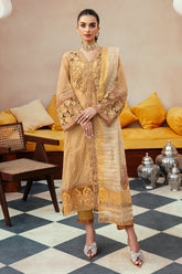 3-PC Embroidered Brosha Shirt with Zari Net Dupatta and Trouser EDP-3-057