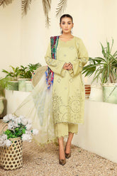 3 Pc Unstitched Embroidered Marina CIN21-17