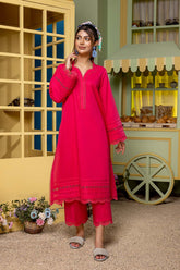 2 Pc Table Printed Lawn Shirt With Cotton Qlot Trouser CPG22-39