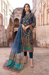 3-Pc Charizma Unstitched Luxury Chiffon Collection DJW-01