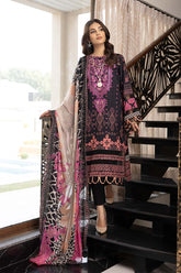 3-Pc Embroidered Lawn Unstitched with Chiffon Dupatta CC22-09