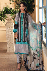 3-pc Unstitched Lawn with Chiffon Dupatta CP-46