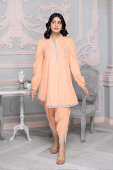 2-PC Embroidered Brosha Shirt With Brosha Tulip Shalwar CNP22-101