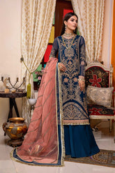 3-Pc Charizma Unstitched Formal Chiffon Collection DJ22-07