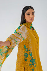 2-Pc Printed Lawn Shirt with Straight Trouser SCPM3-021